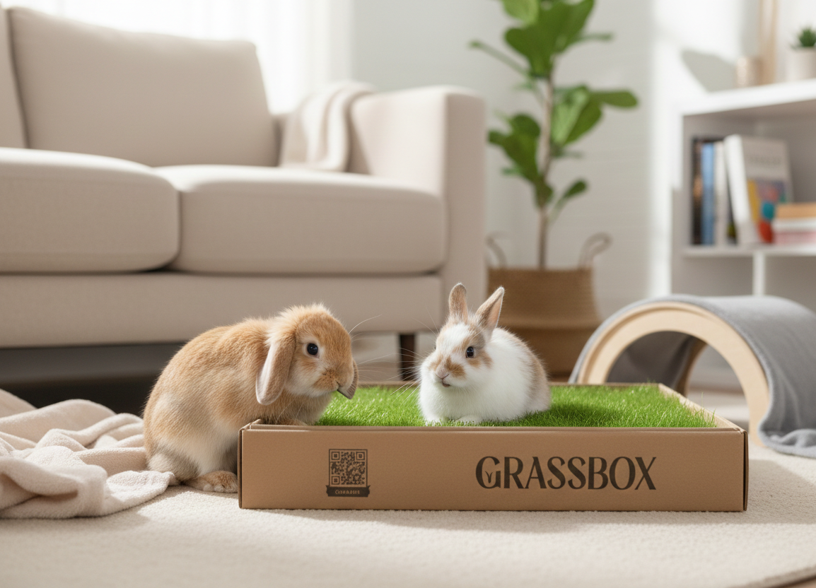 Rabbit GrassBox – Natural Indoor Potty Solution