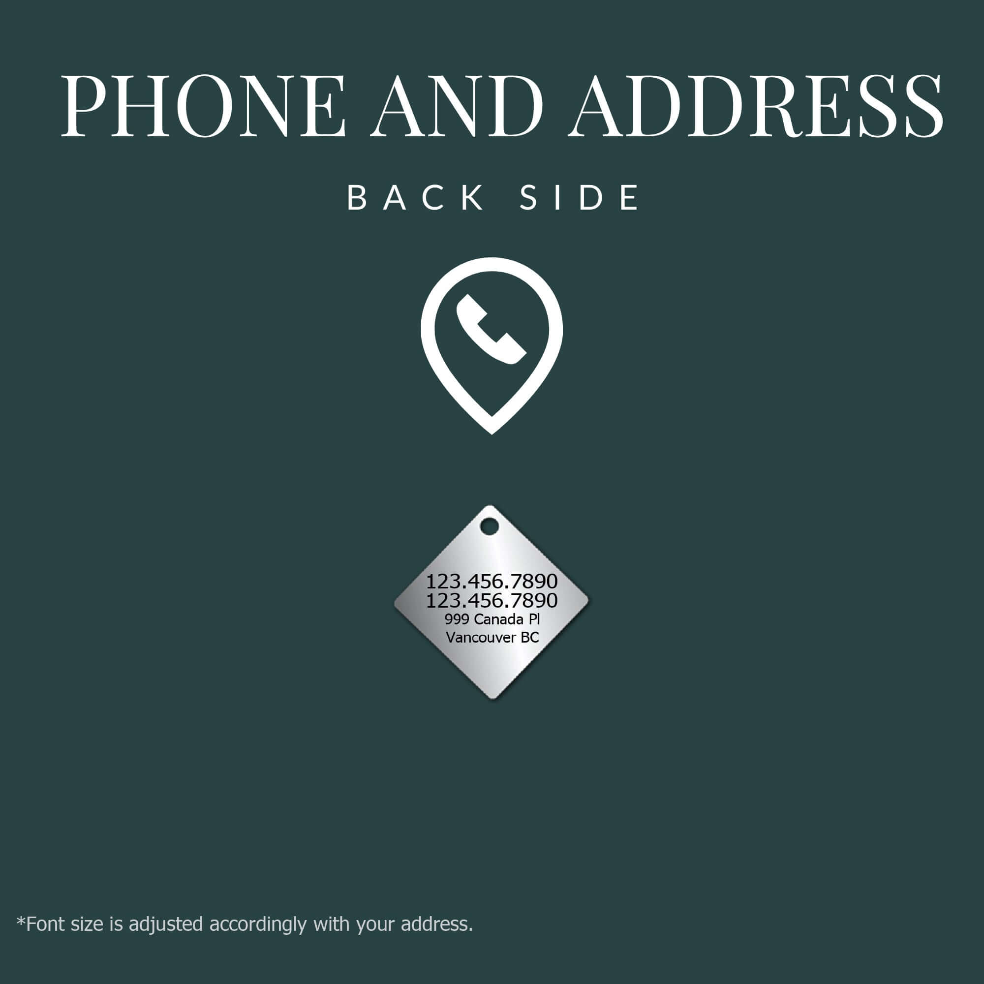 Car Dog Tag Engraved - Pet ID Tag