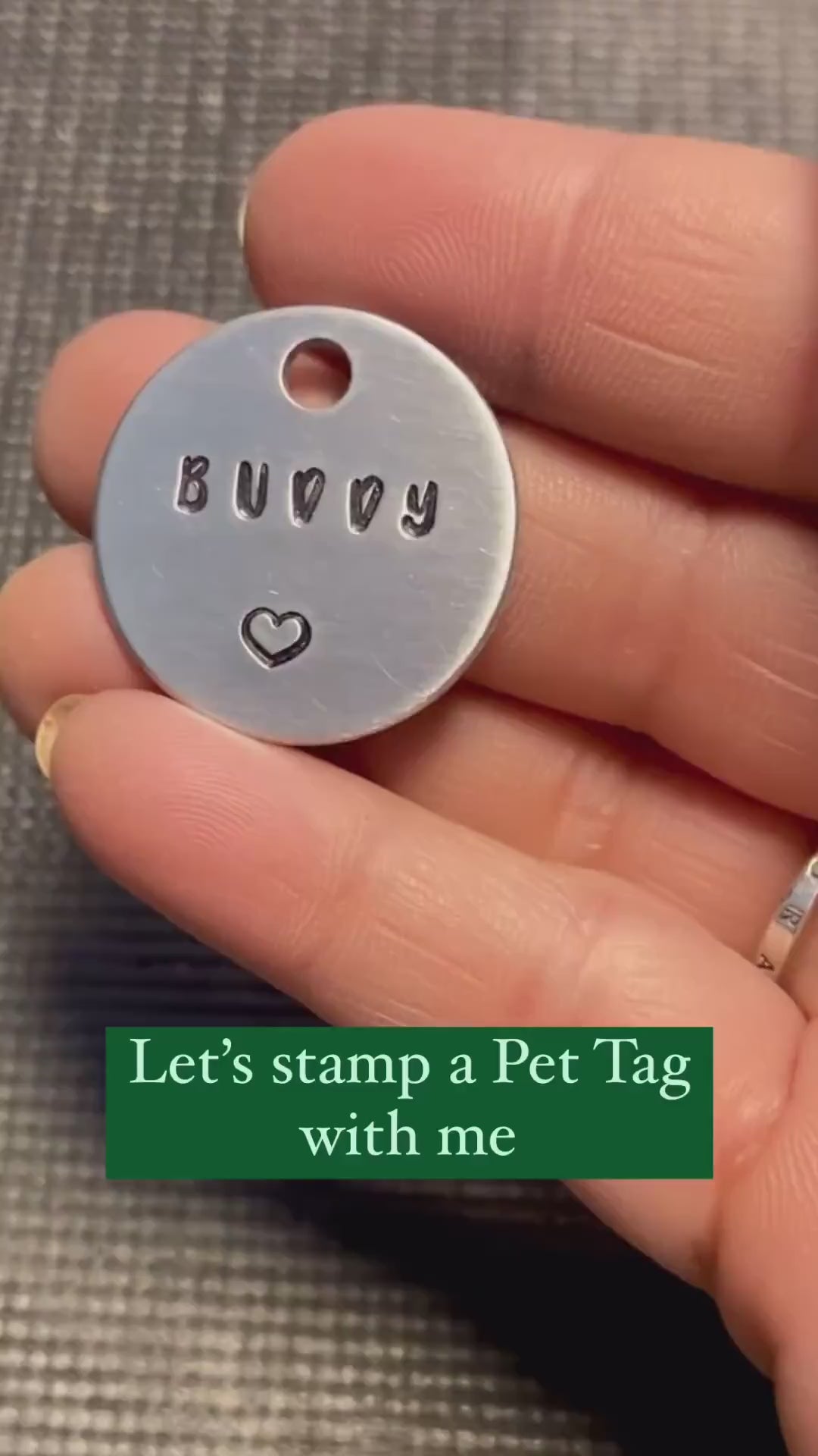 Hand stamped Dog ID Tag Tutorial | Tag4MyPet