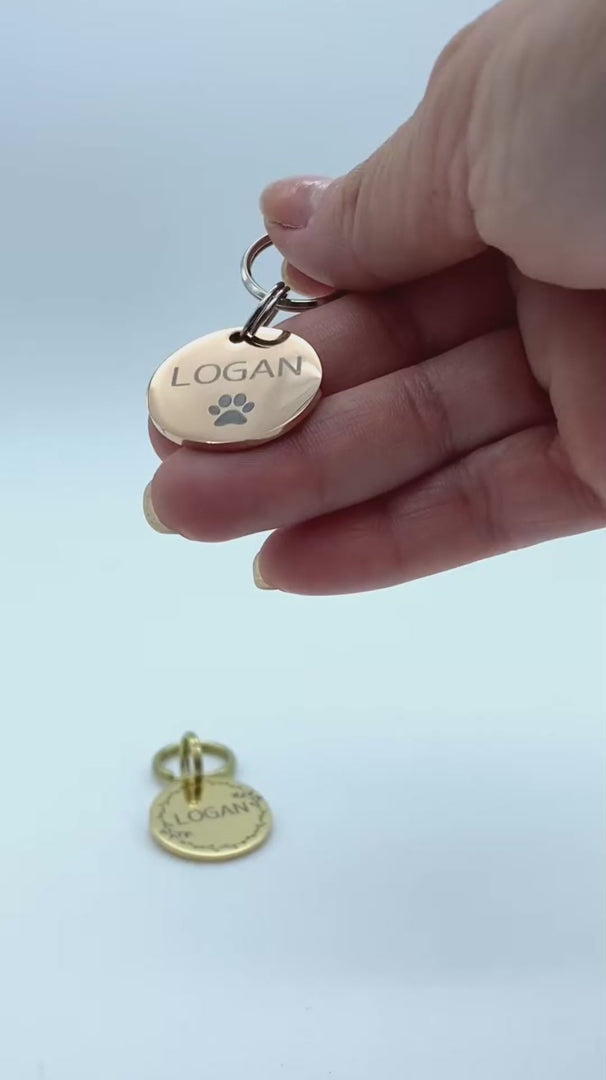 Video showing off our engraved and handstamped dog tags