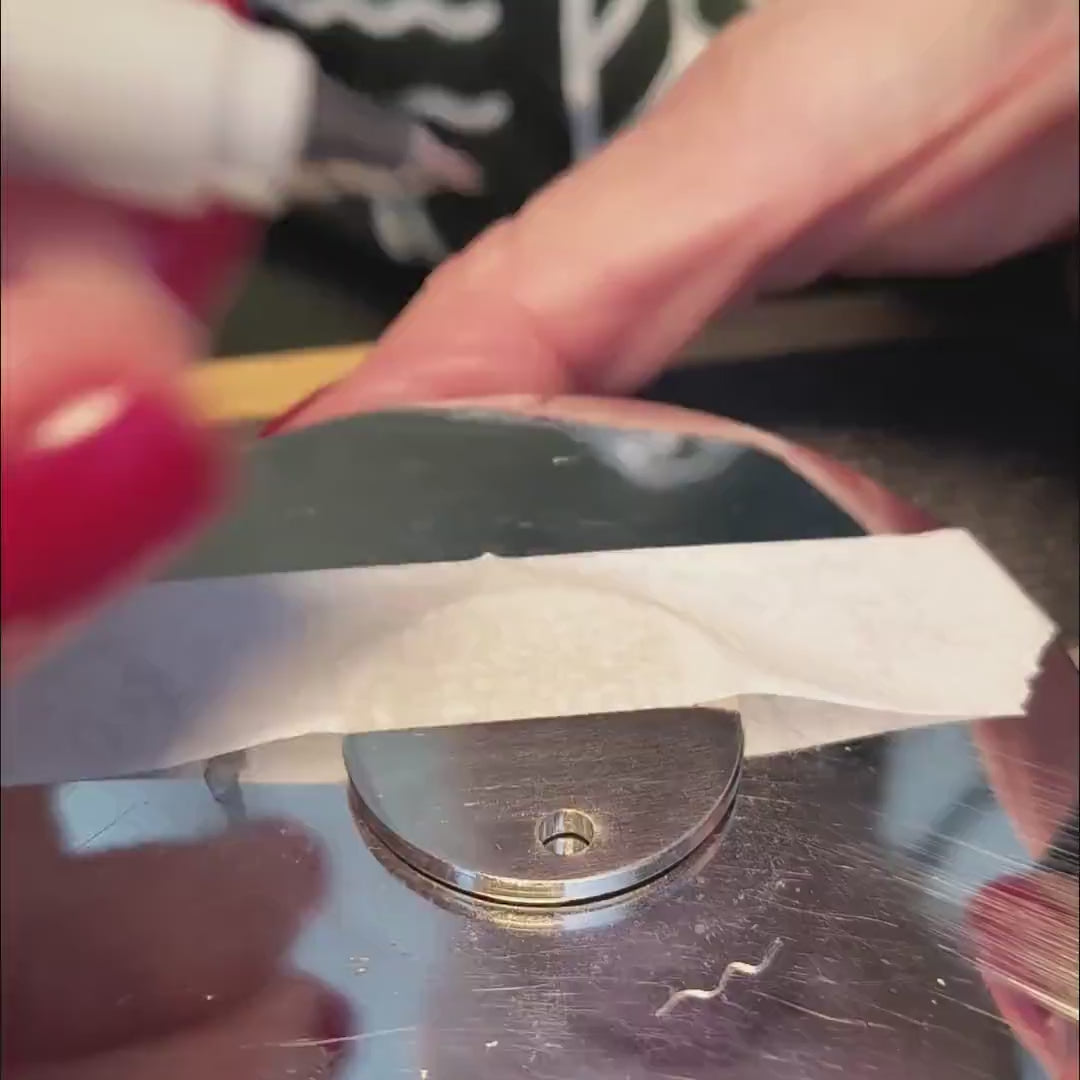 Milo Video Tag Handstamped Silver