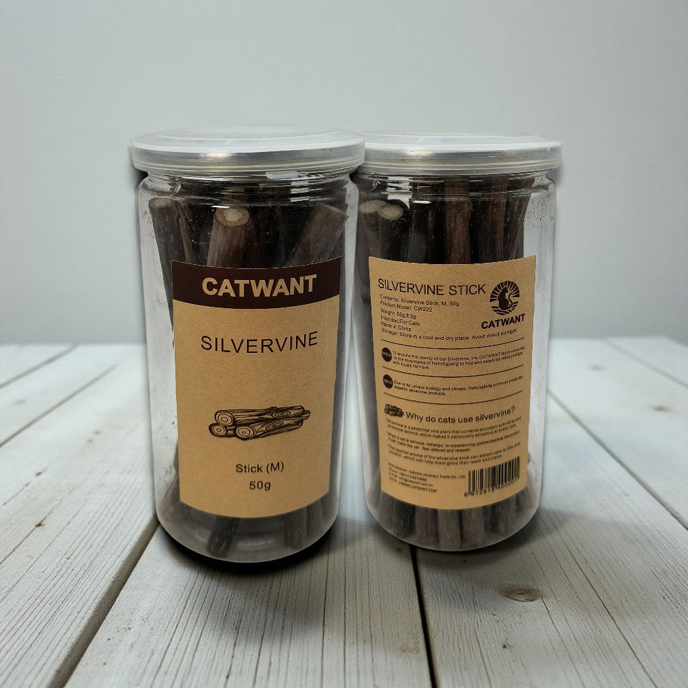 Silvervine Sticks for Cats – 100% natural chew toys promoting dental health, stress relief, and playful enrichment