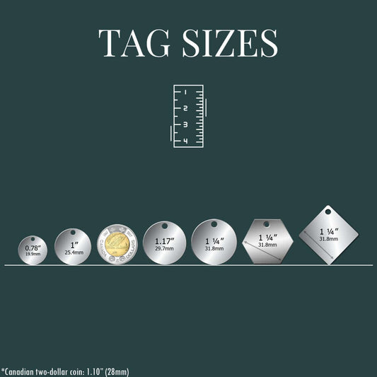 Tag Sizes 
