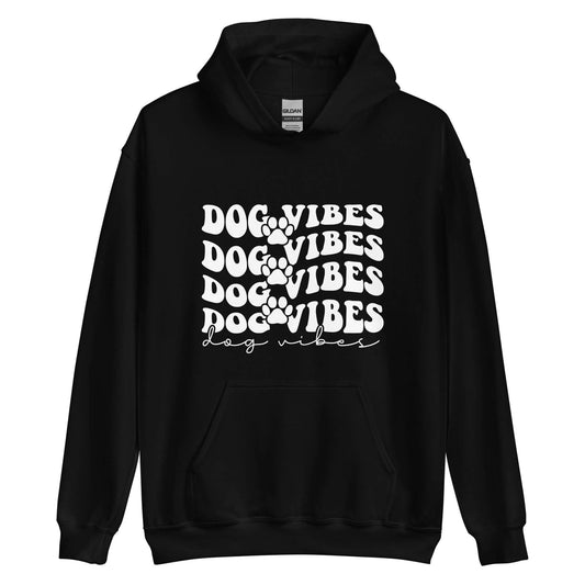 Black Dog Vibes Dog Hoodie