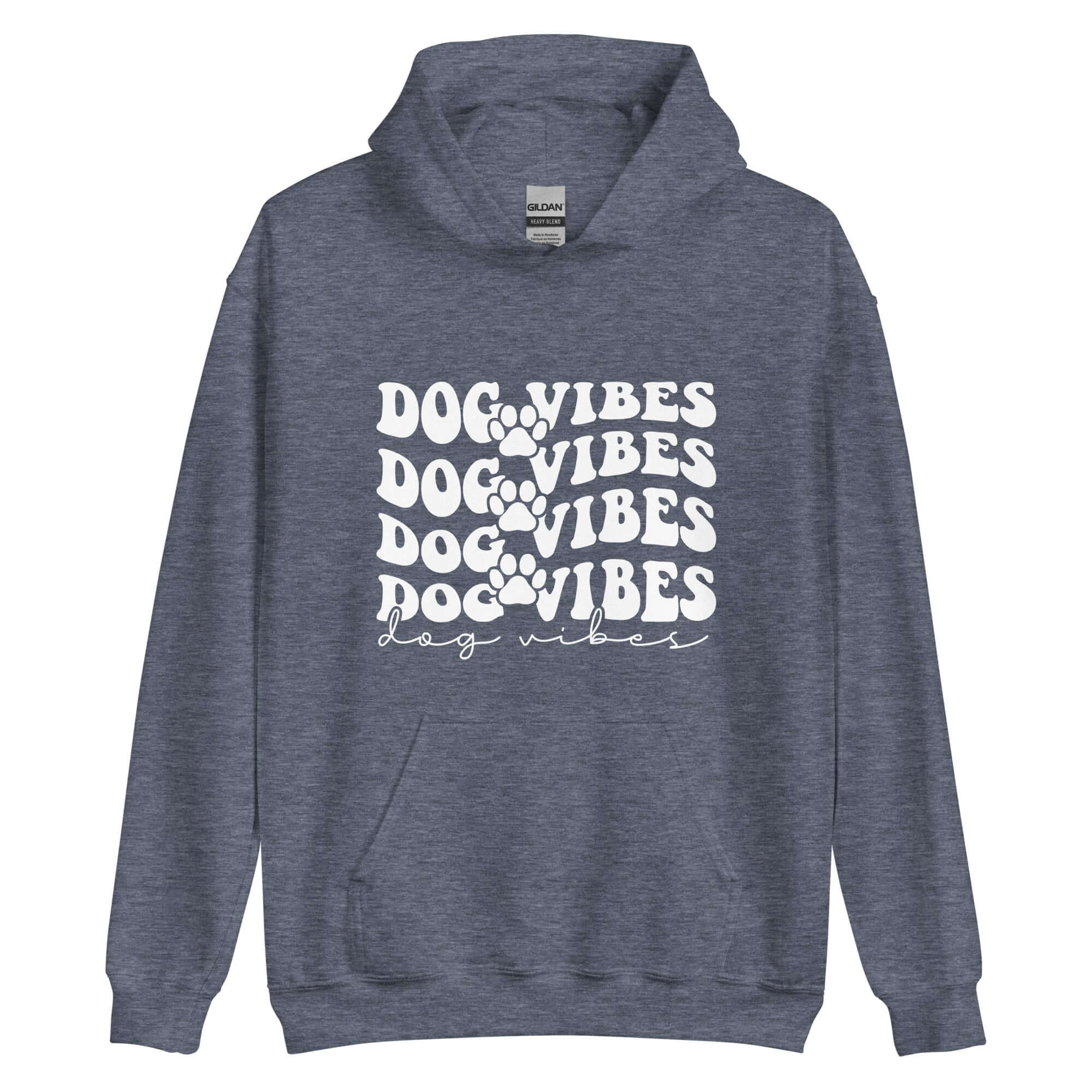 Grey Dog Vibes Dog Hoodie