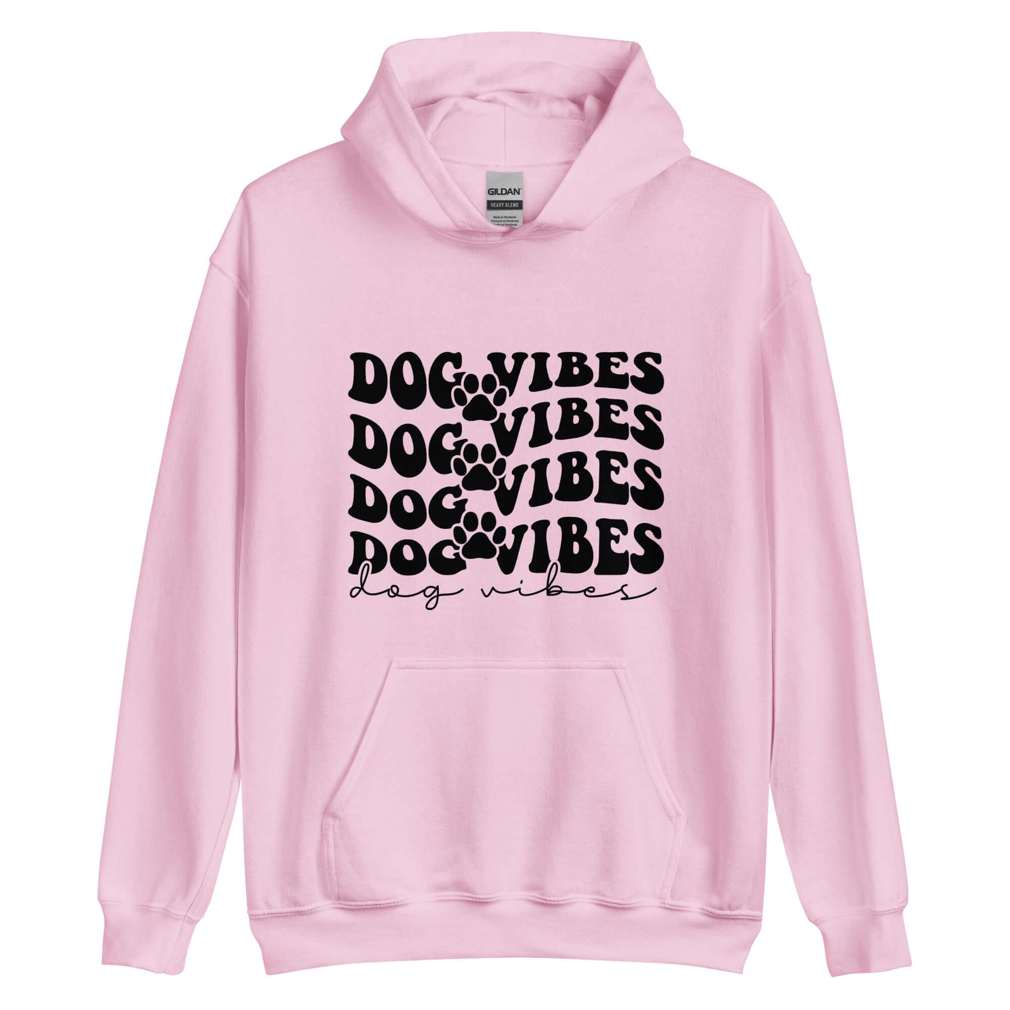 Pink Dog Vibes Dog Hoodie