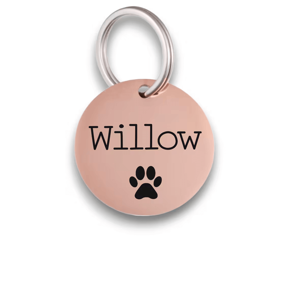 Willow Paw Design Laser Engraved Rose