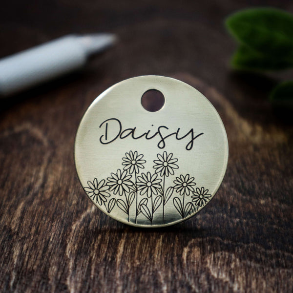 Laser Engraved Pet Tag - Daisy
