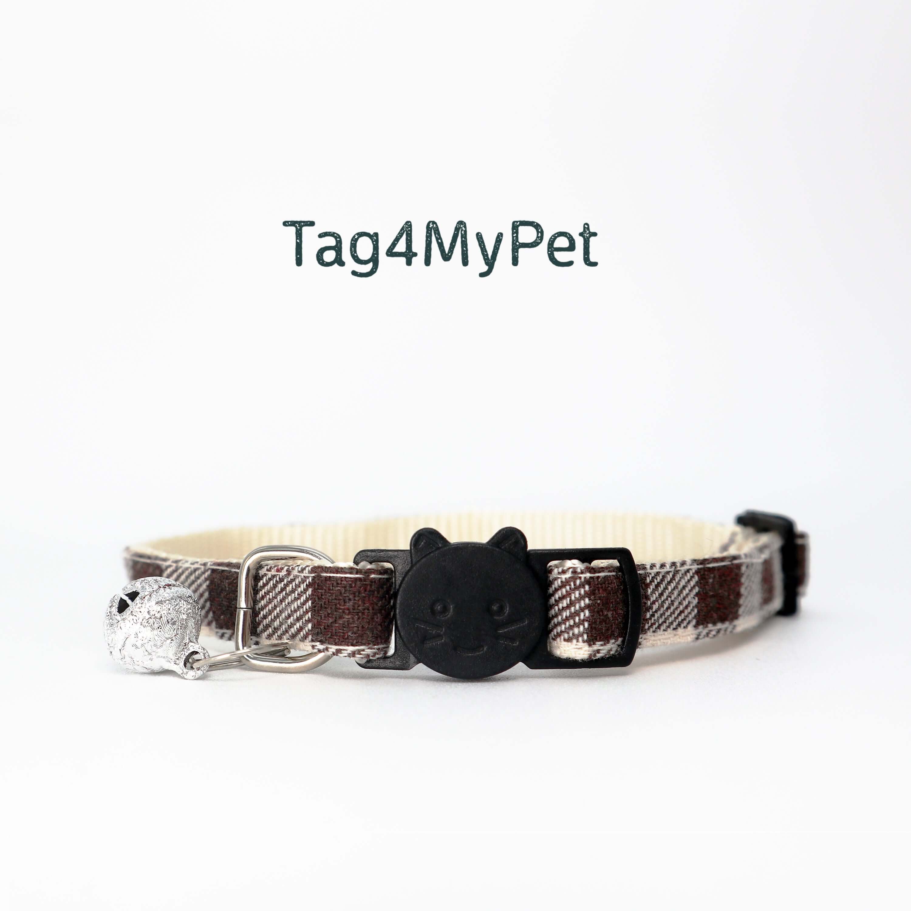 Cat Collars For Cats in Brown | Tag4MyPet