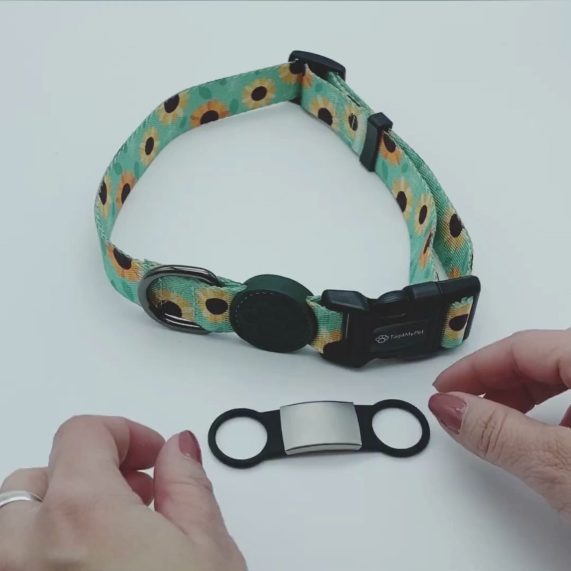 Slide-On Jingle-Free Pet Tag on Collar Video