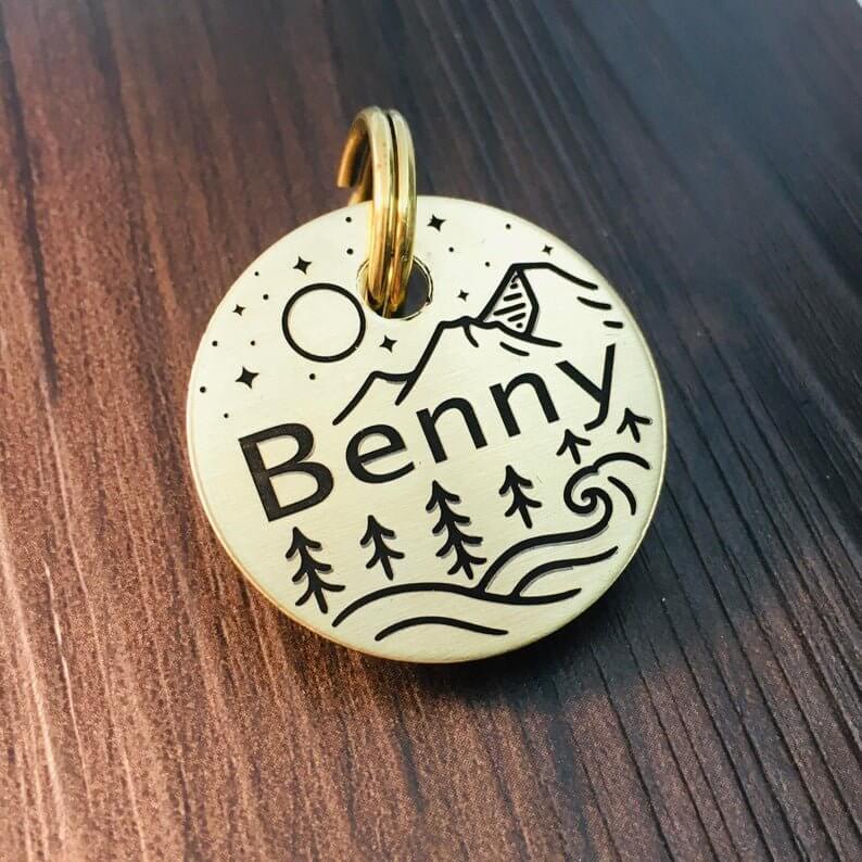 Dog collar tags