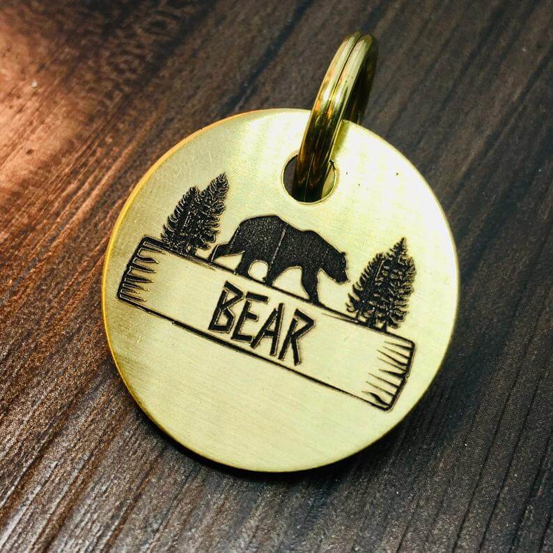Gold Dog Tags