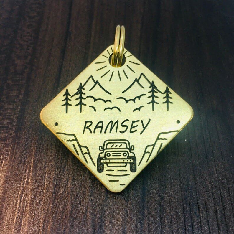 Gold Dog Tags Engraved