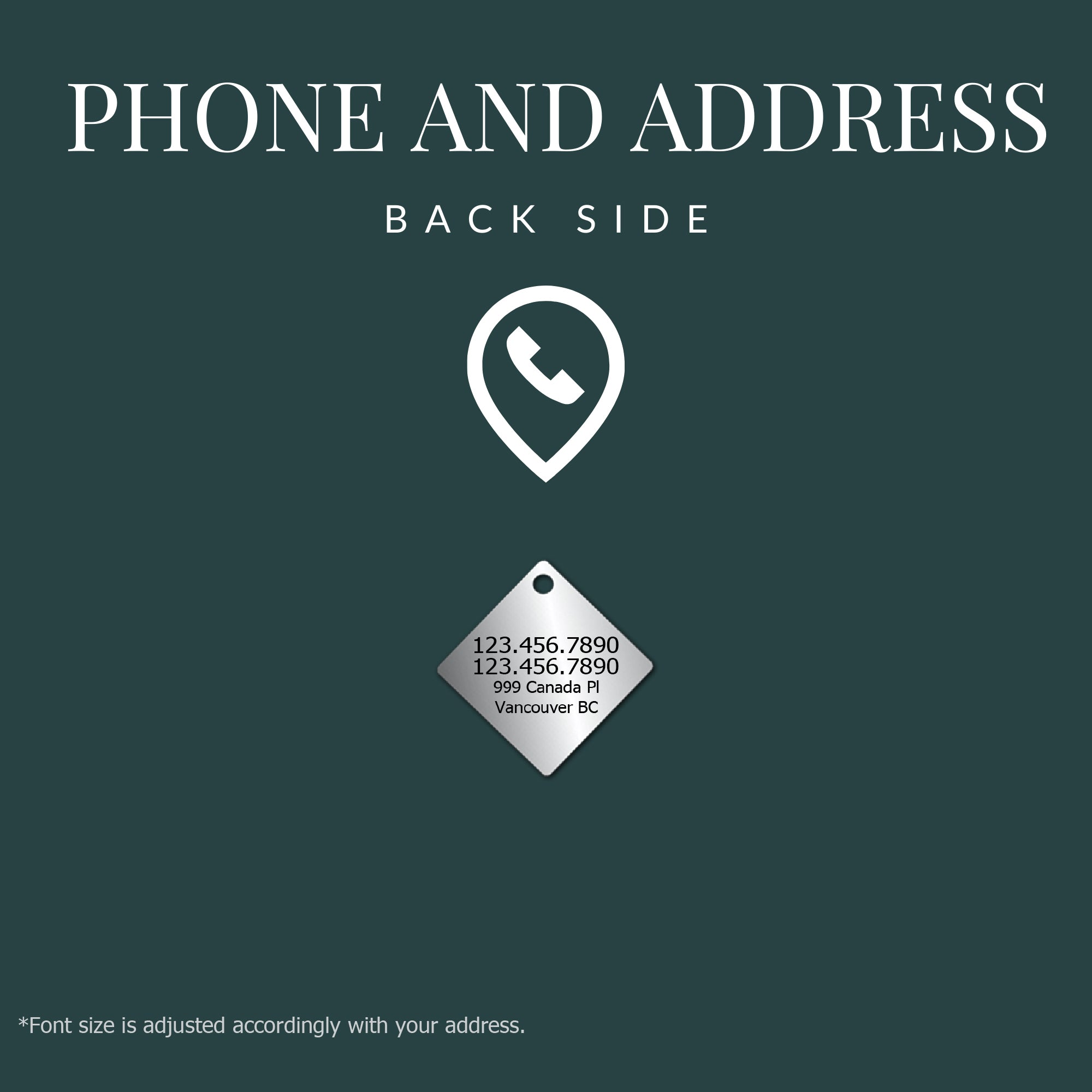 Pet ID Tag Contact Information | Tag4MyPet
