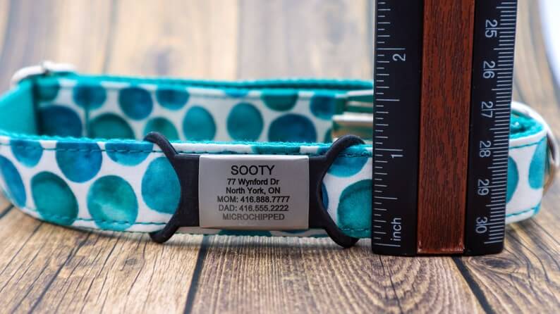 Silicone Slide On Dog Tags Size Guide